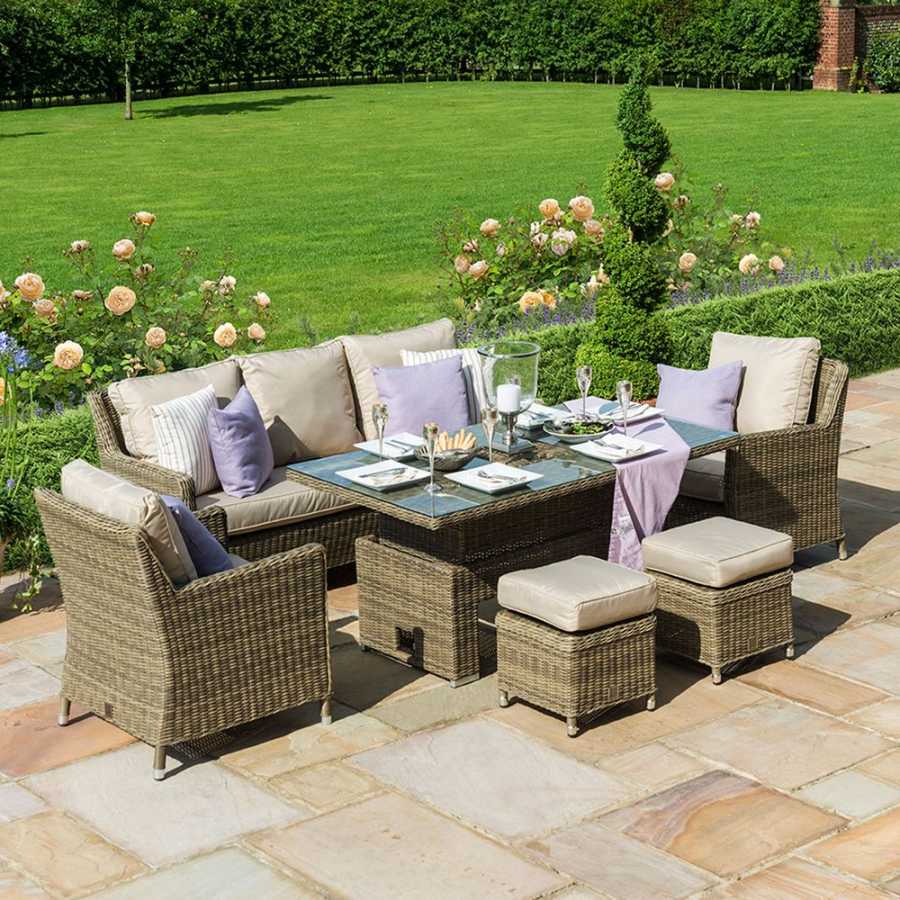 Maze Winchester Outdoor Sofa Set With Rising Ice Bucket Table