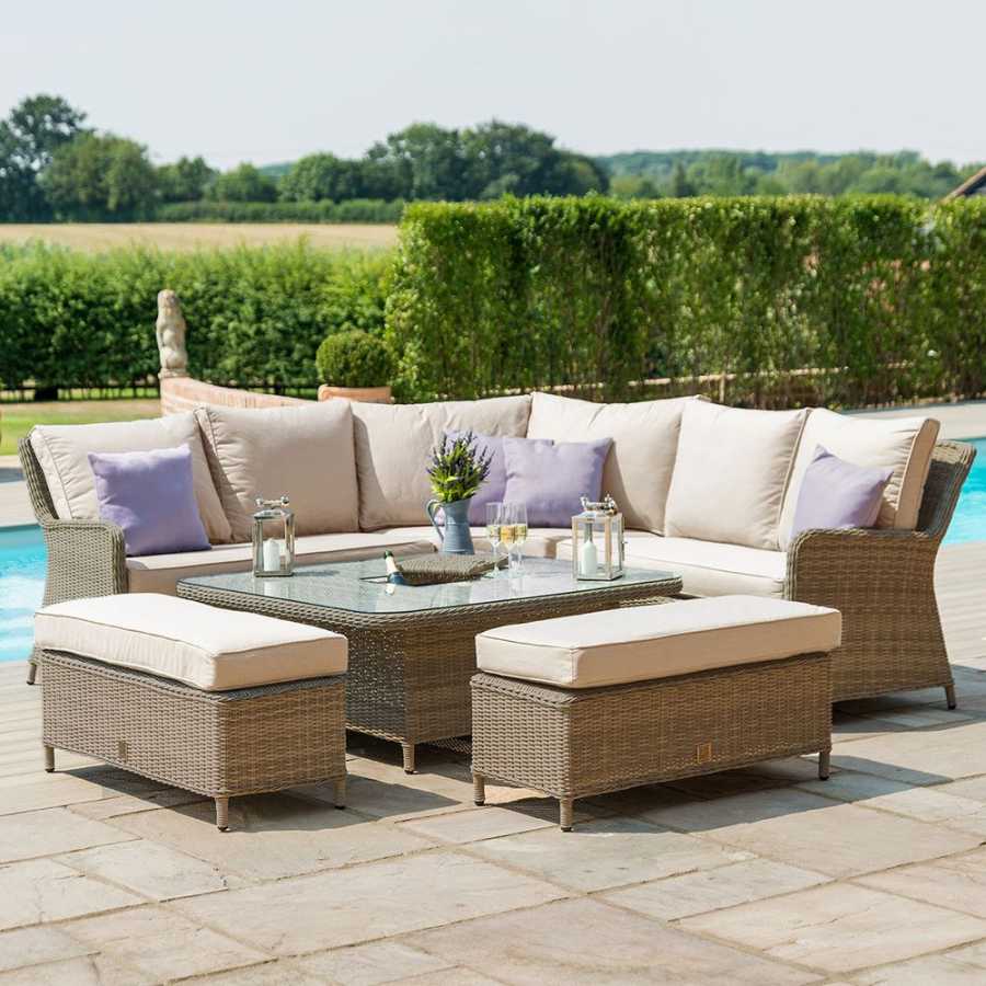Maze Winchester Royal 10 Seater Outdoor Corner Sofa Set With Rising Table