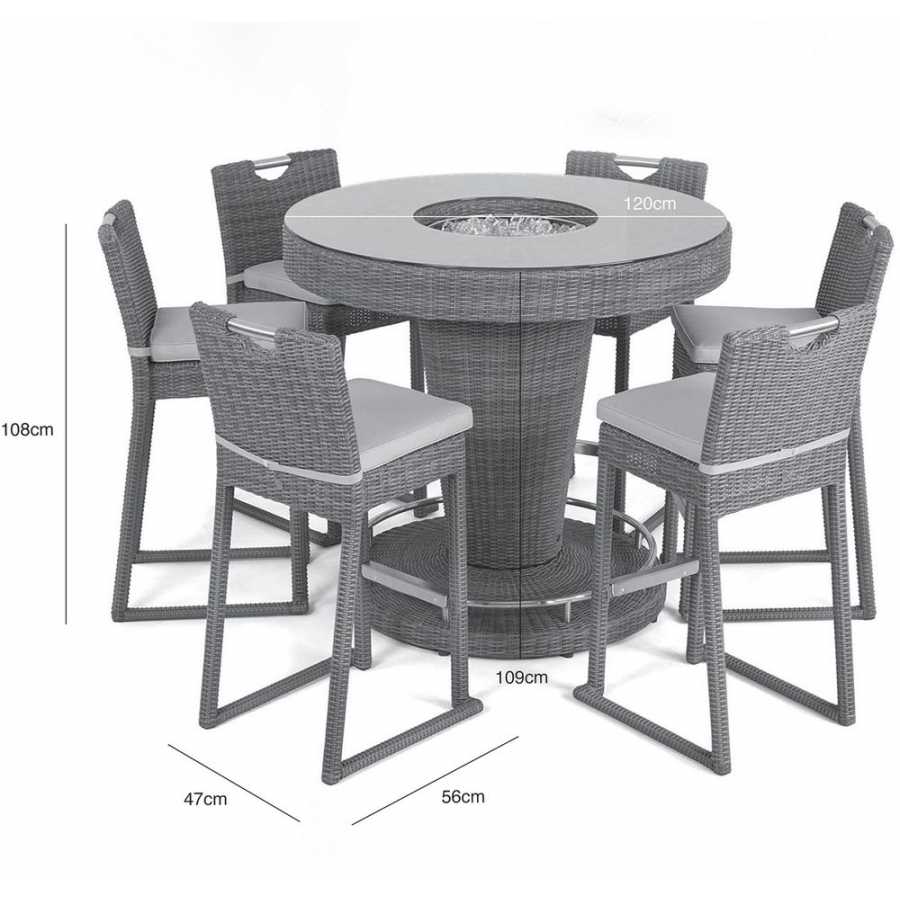 Maze Winchester Outdoor Bar Set With Ice Bucket