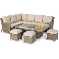 Maze Winchester 9 Seater Outdoor Corner Sofa Set With Rising Ice Bucket Table