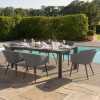 Maze Ambition Outdoor Dining Set With Extendable Table - Flanelle