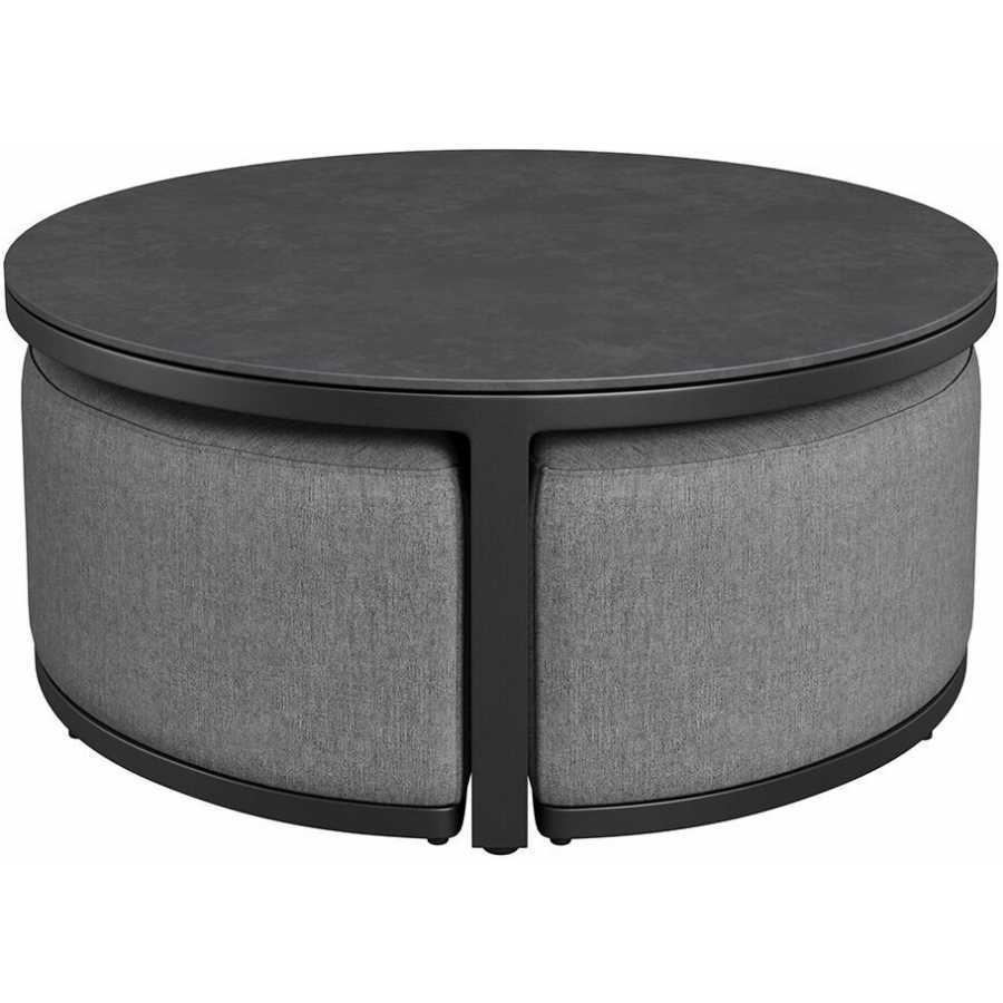 Maze Ibiza Outdoor Coffee Table With Footstools - Flanelle