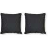 Maze Quilted Outdoor Cushions - Set of 2 - Charcoal