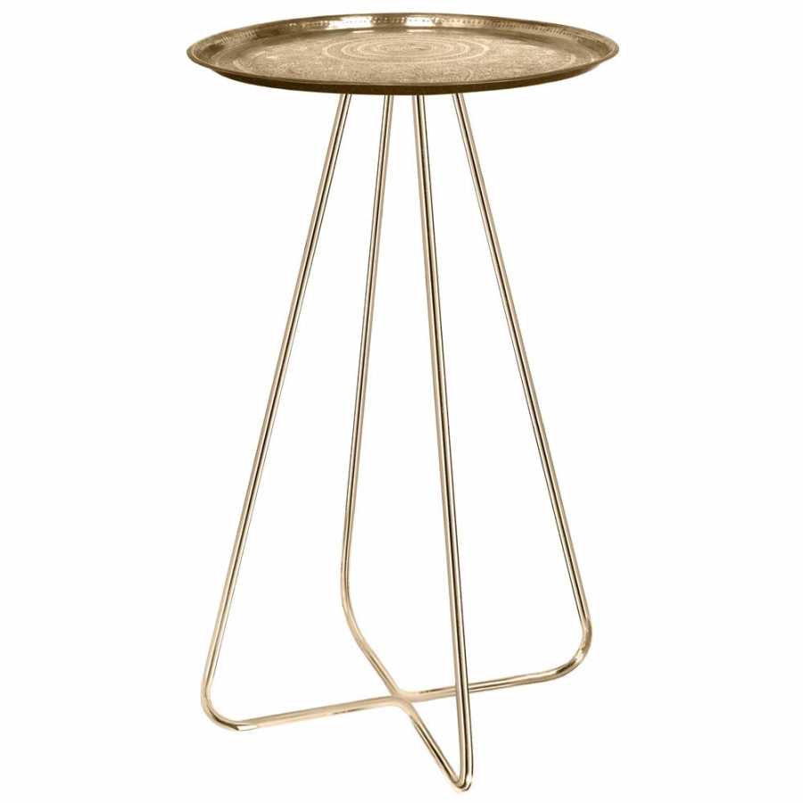 Mineheart New Casablanca Side Tables - Set of 3 - Brass - Large