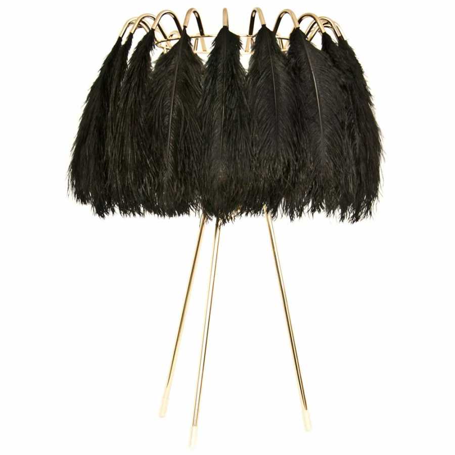Mineheart Feather Table Lamps - Black