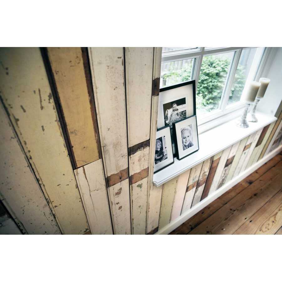 NLXL Scrapwood White / Beige Coated PHE-01 Wallpaper