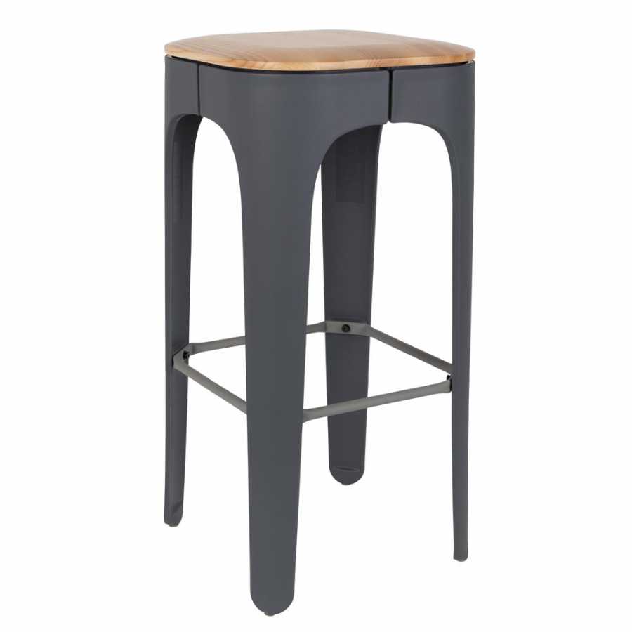 Naken Interiors Up High Bar Stool - Grey