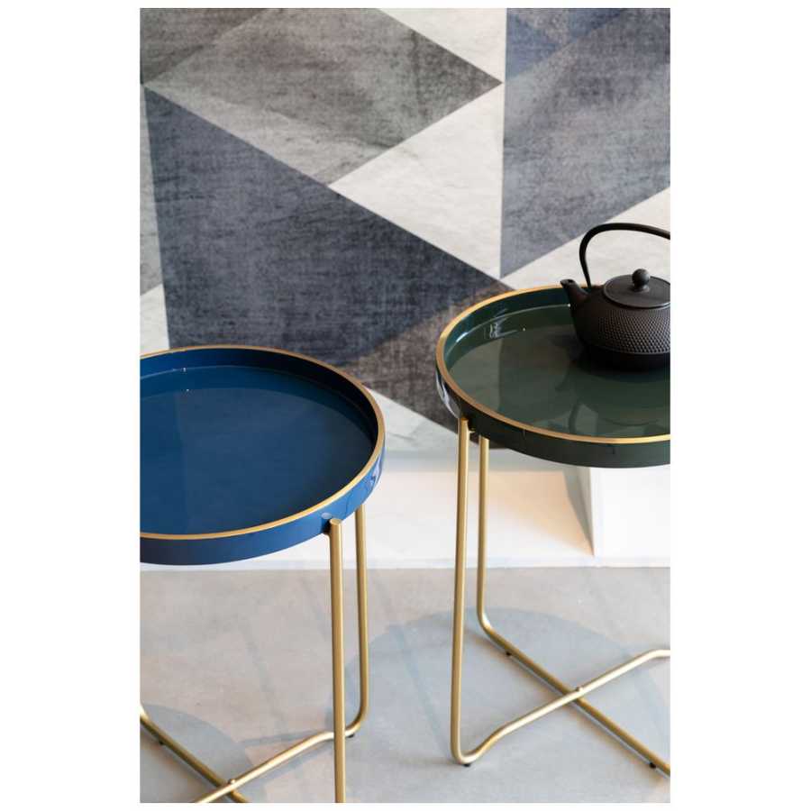 Naken Interiors Celina Side Table - Dark Blue