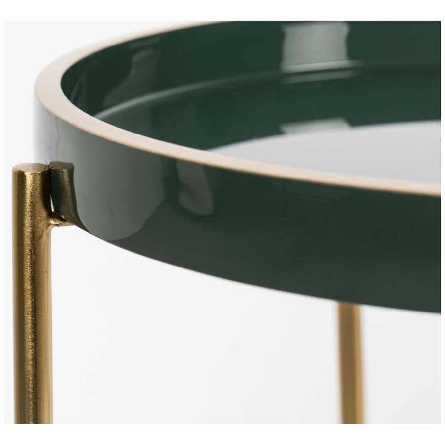 Naken Interiors Celina Side Table - Dark Green