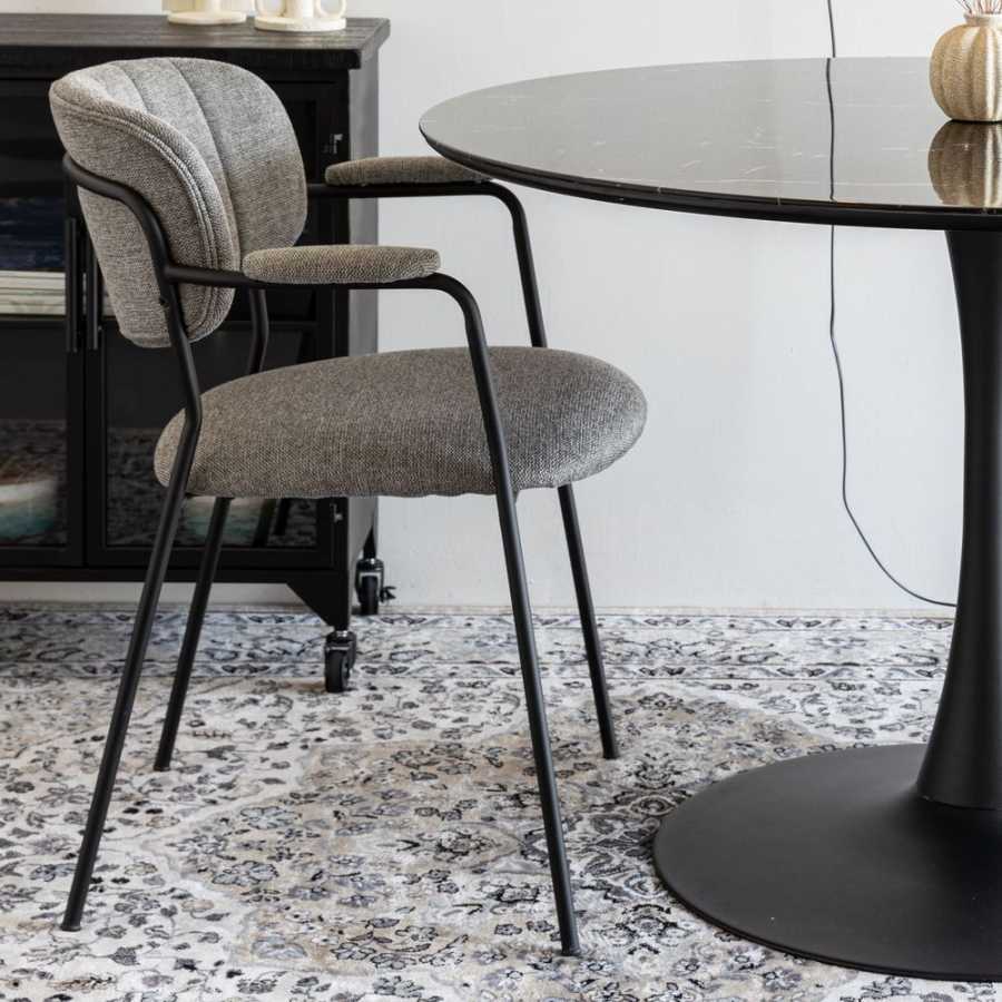 Naken Interiors Jolien Dining Chair - Black & Grey