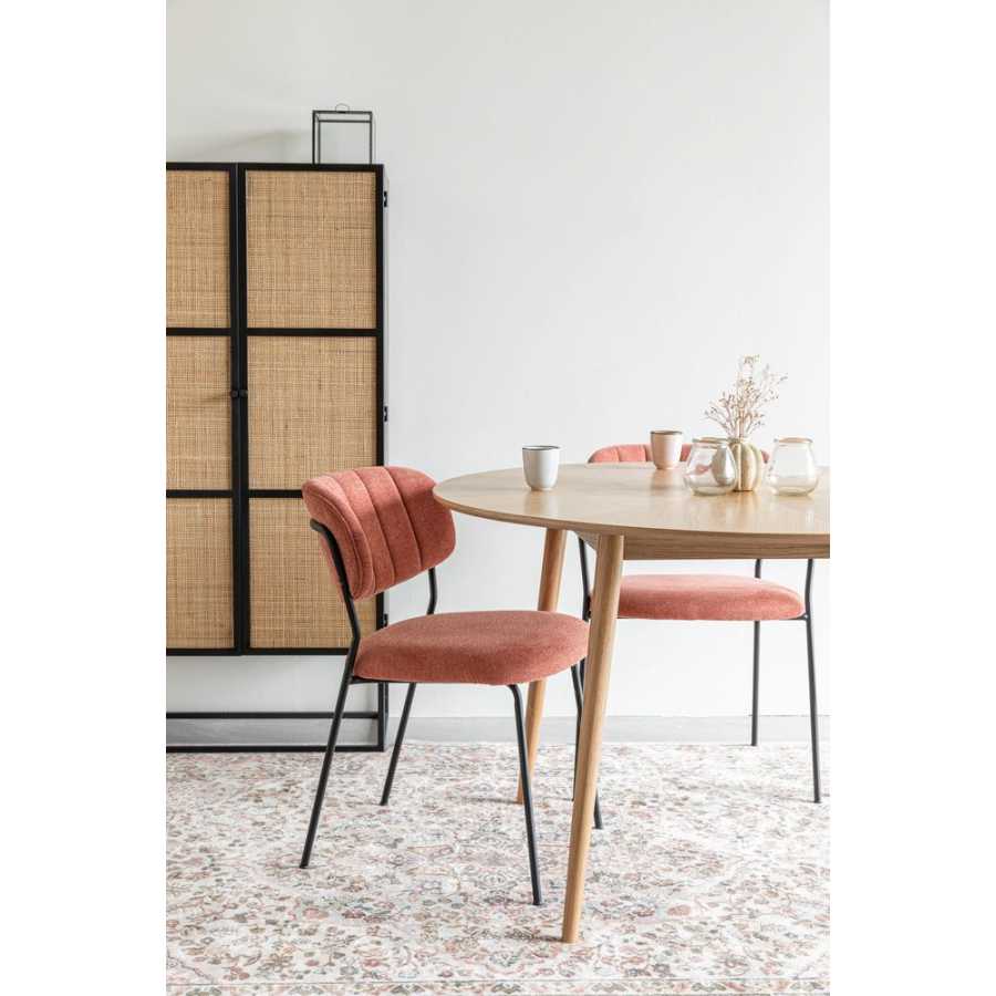 Naken Interiors Jolien Dining Chair - Black & Pink