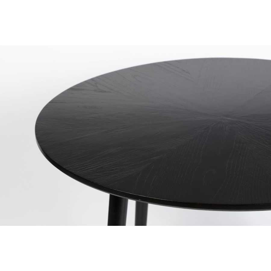 Naken Interiors Fabio Round Dining Table - Black - Small