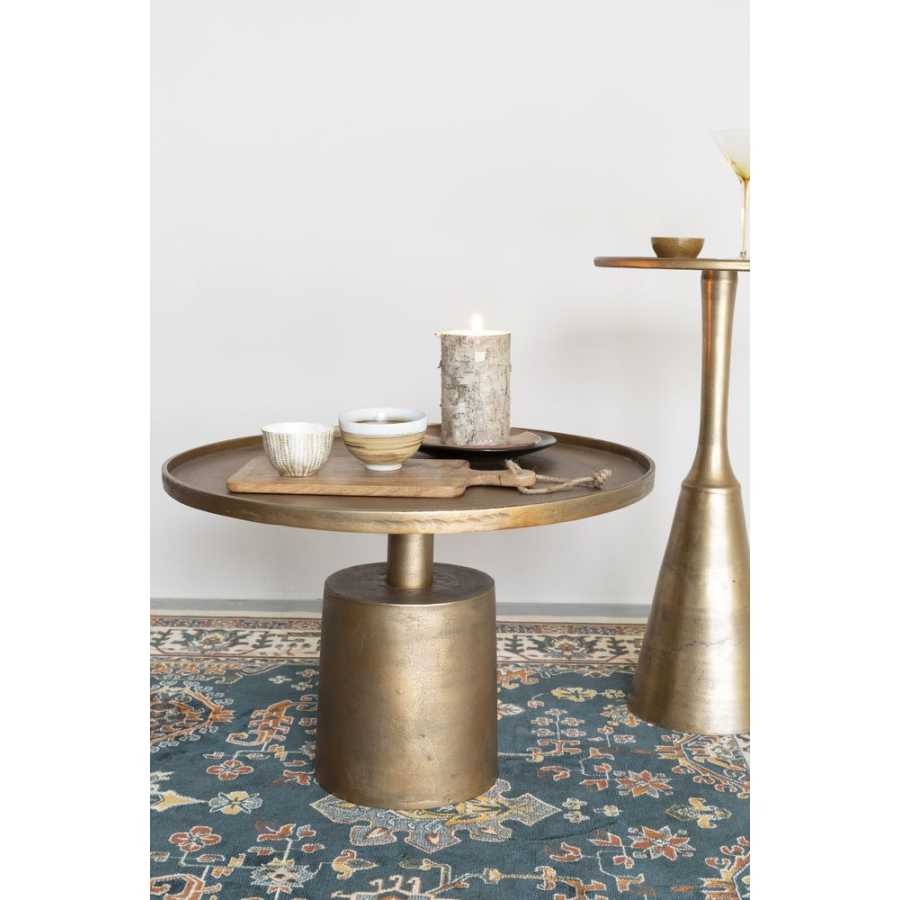 Naken Interiors Mason Coffee Table - Antique Brass