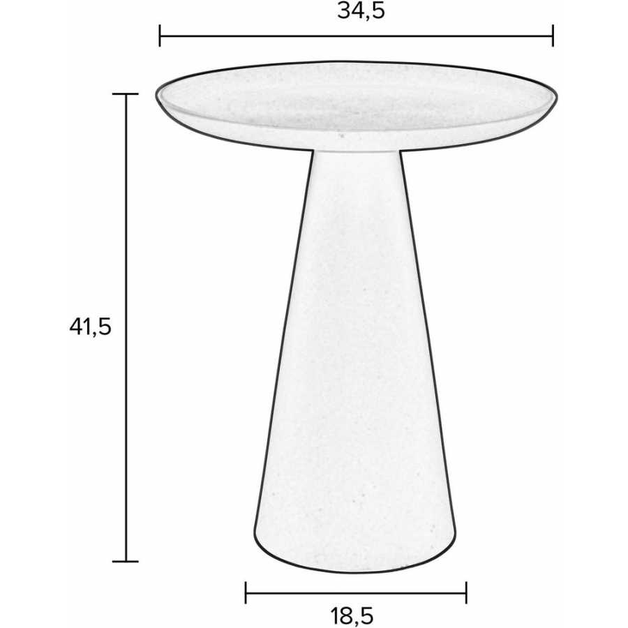 Naken Interiors Ringar Side Table - Greige - Small