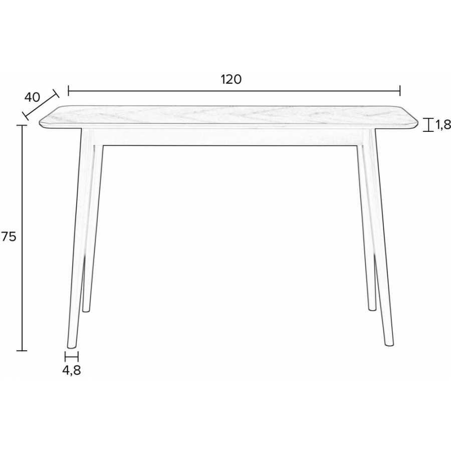 Naken Interiors Fabio Console Table - Natural