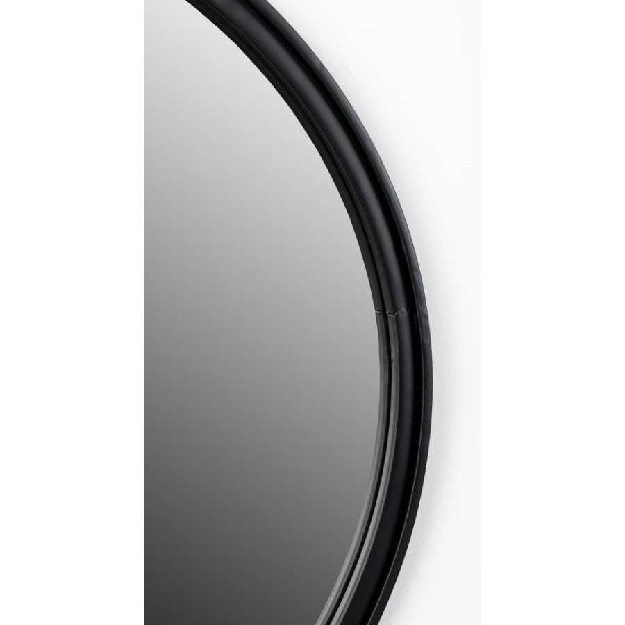 Naken Interiors Matz Round Wall Mirror - Black