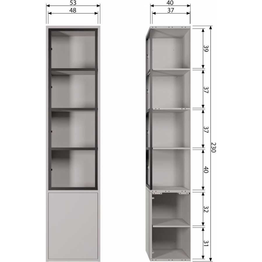 Naken Interiors Basic Display Cabinet