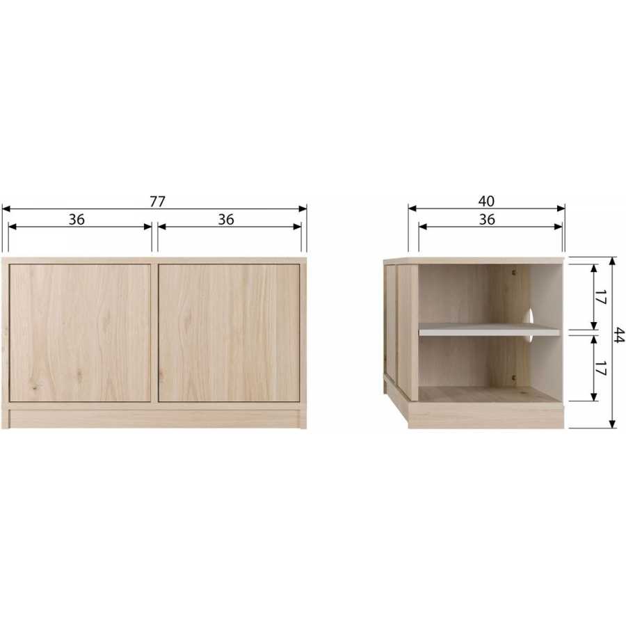 Naken Interiors Modulair Base Two Door Modular Cabinet