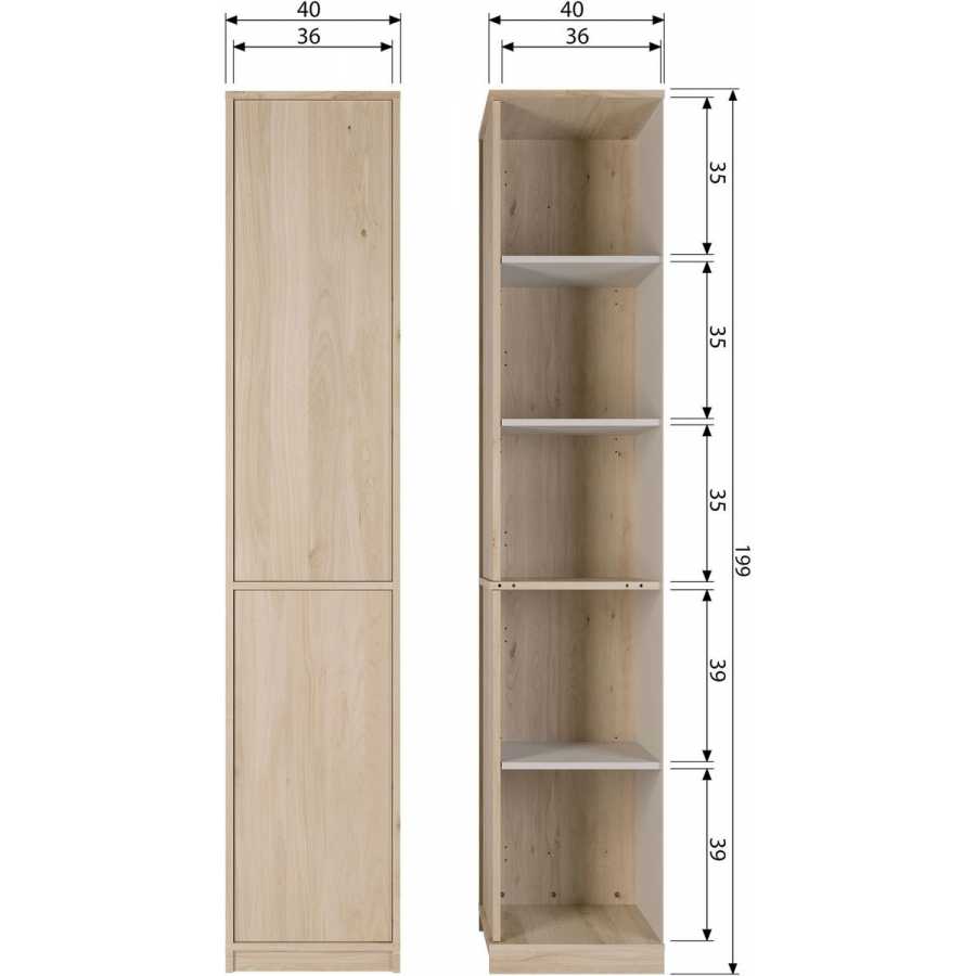 Naken Interiors Modulair Top Two Modular Cabinet