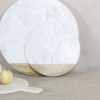 Nkuku Bwari Round Chopping Board - White