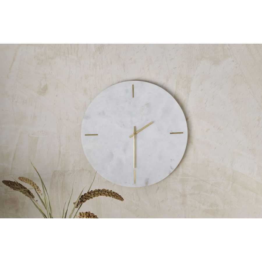 Nkuku Besa Wall Clock - White