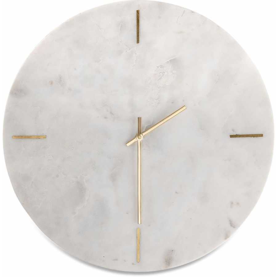 Nkuku Besa Wall Clock - White