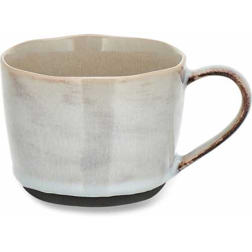 Nkuku Edo Short Mugs - Set of 2 - Grey