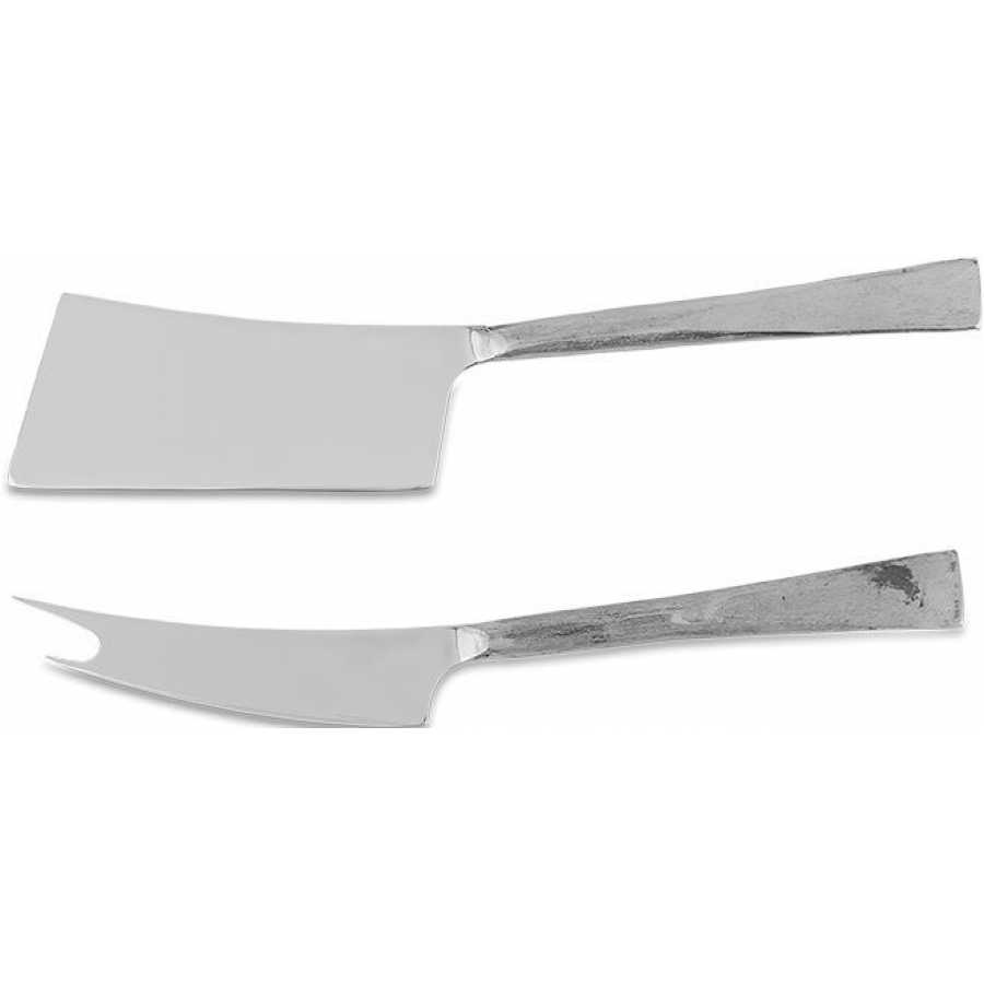 Nkuku Ena Cheese Knives - Set of 2 - Silver