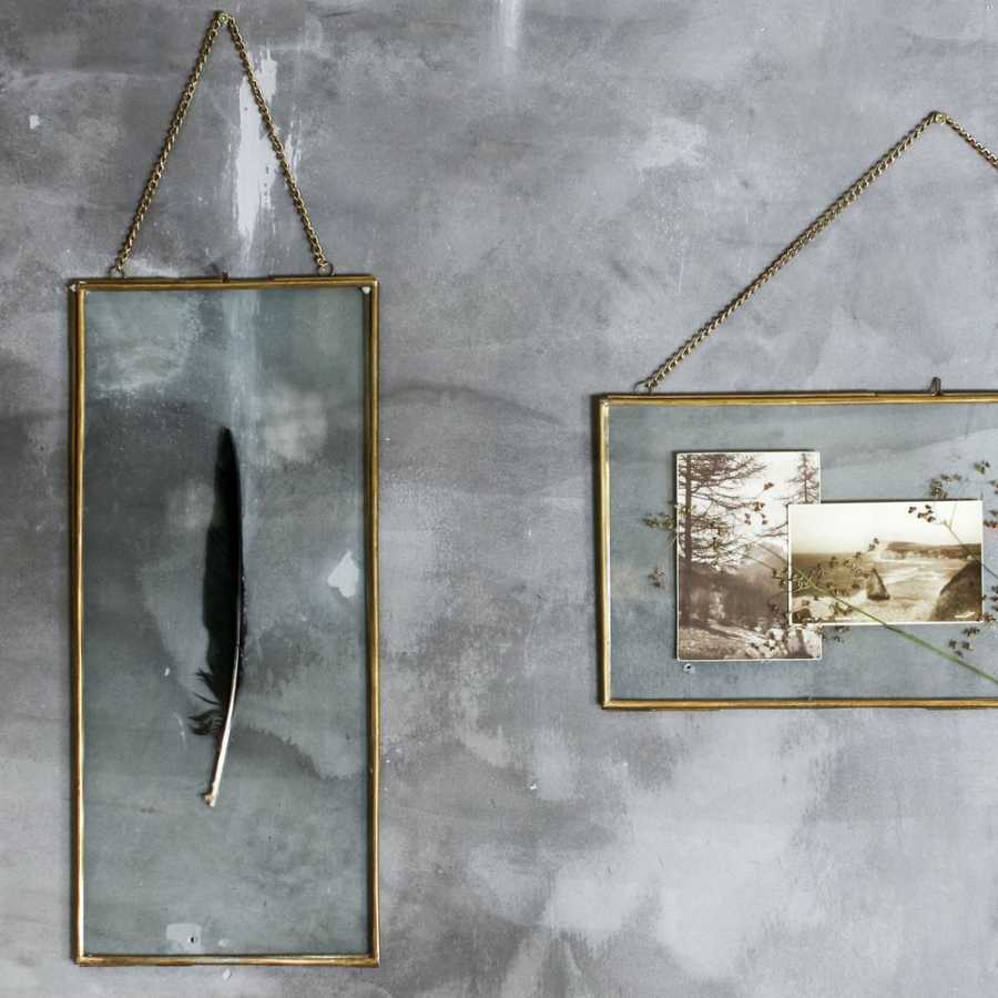 Nkuku Kiko Portrait XL Wall Frame - Brass Nkuku Kiko Portrait XL Wall Frame - Brass