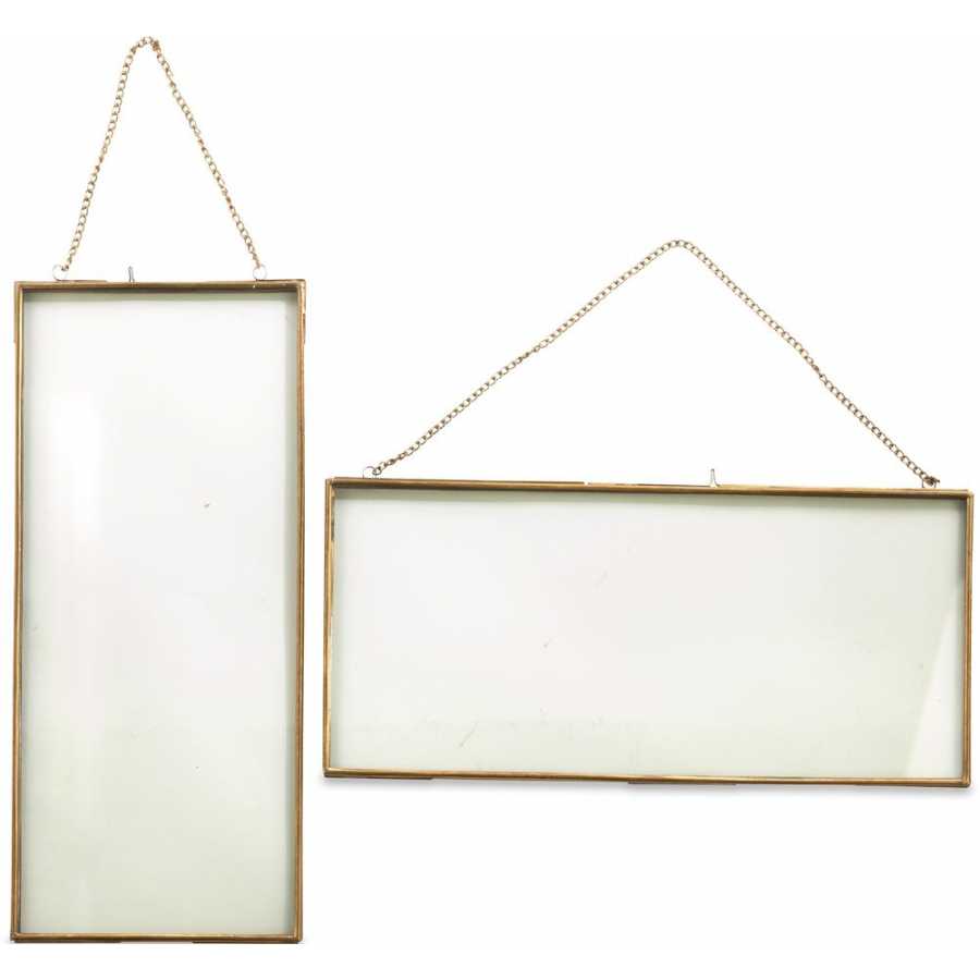 Nkuku Kiko Portrait XL Wall Frame - Brass Nkuku Kiko Portrait XL Wall Frame - Brass