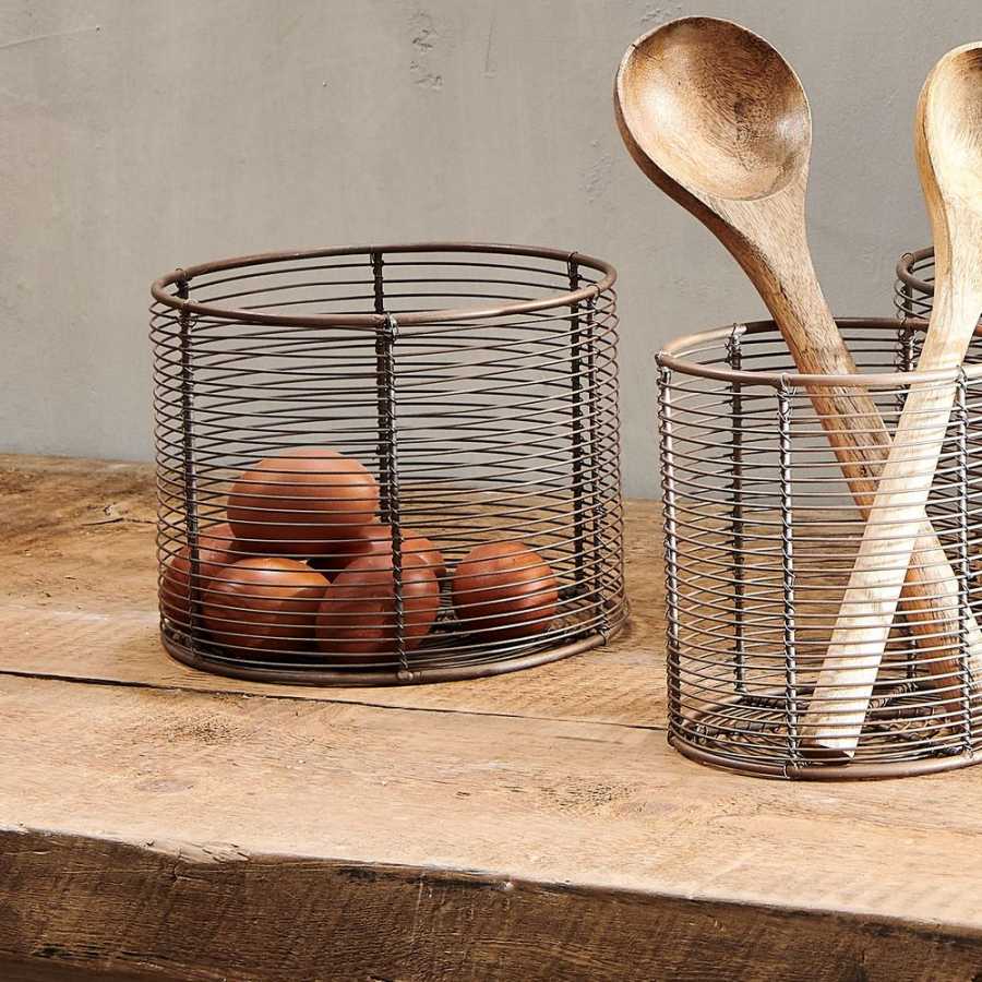 Nkuku Inkollu Round Kitchen Storage - Medium