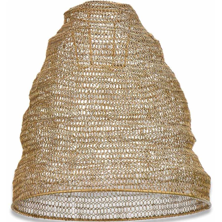 Nkuku Jatani Lamp Shade - Brass - Small