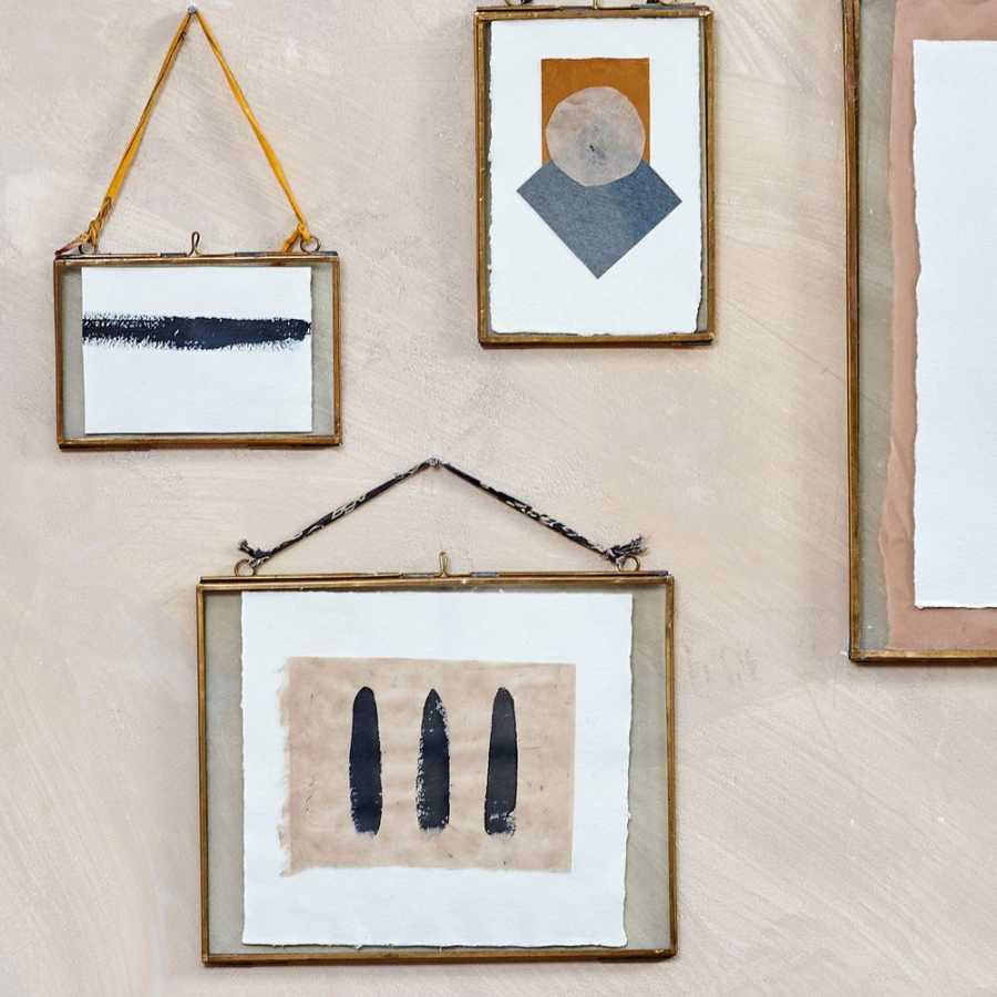 Nkuku Kiko Landscape Wall Frame - Brass