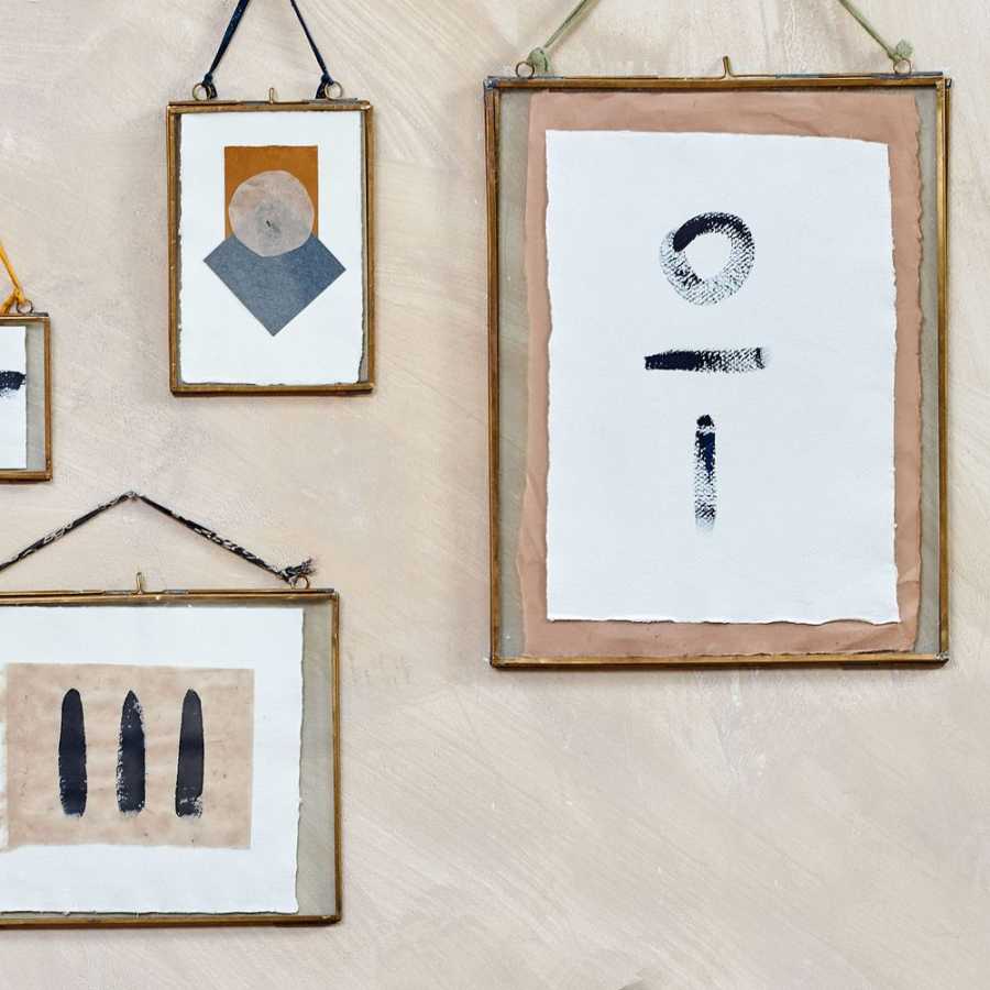 Nkuku Kiko Landscape Wall Frame - Brass - Large