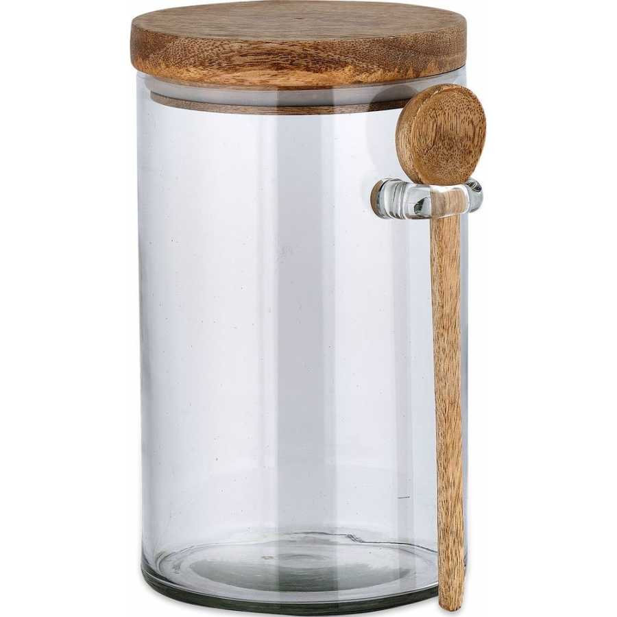Nkuku Kossi Storage Jar With Spoon - Small