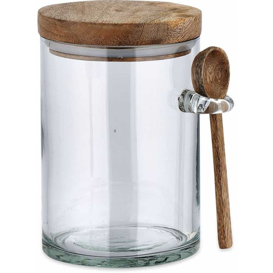 Nkuku Kossi Storage Jar With Spoon - Large