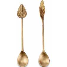 Nkuku Leaf Long Tea Spoons - Set of 2