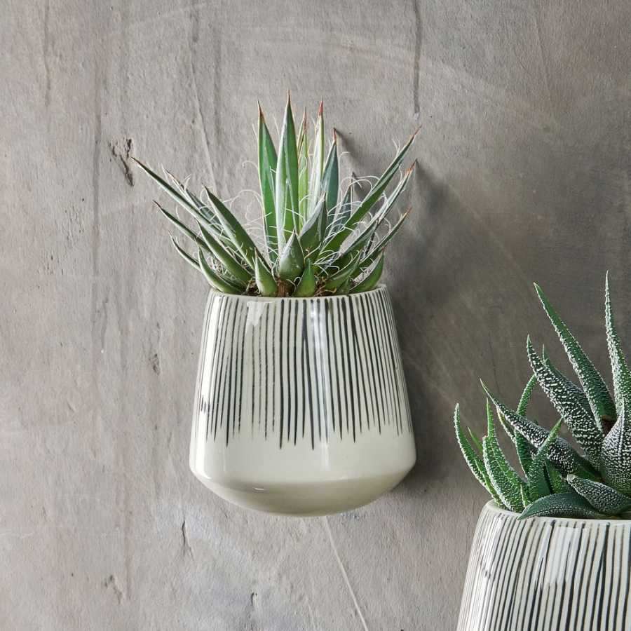 Nkuku Matamba Lines Wall Planter - Small