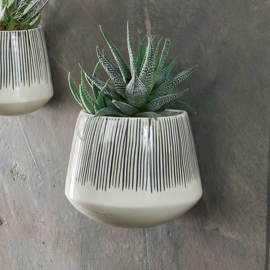 Nkuku Matamba Lines Wall Planter - Large