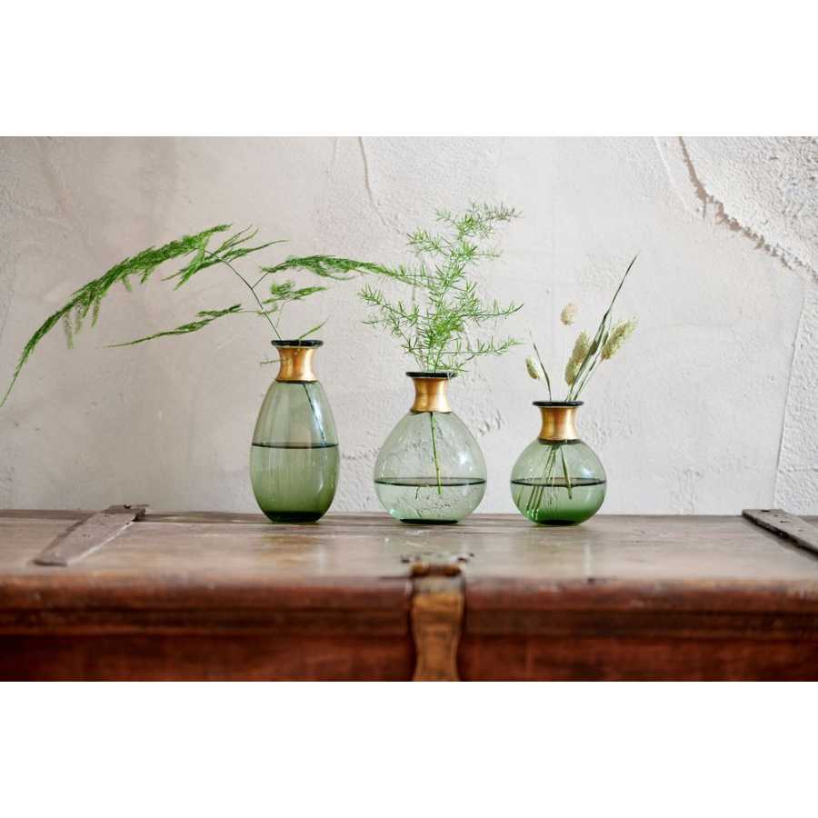 Nkuku Miza Mini Drop Vase - Green