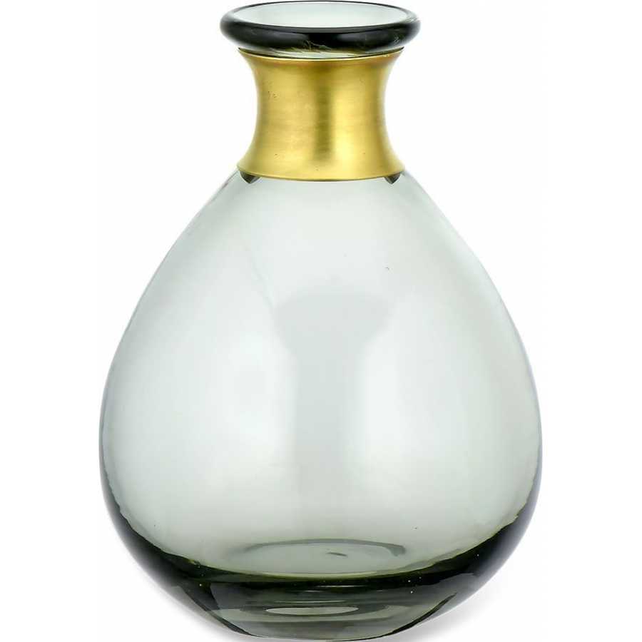 Nkuku Miza Mini Drop Vase - Grey Nkuku Miza Mini Drop Vase - Grey