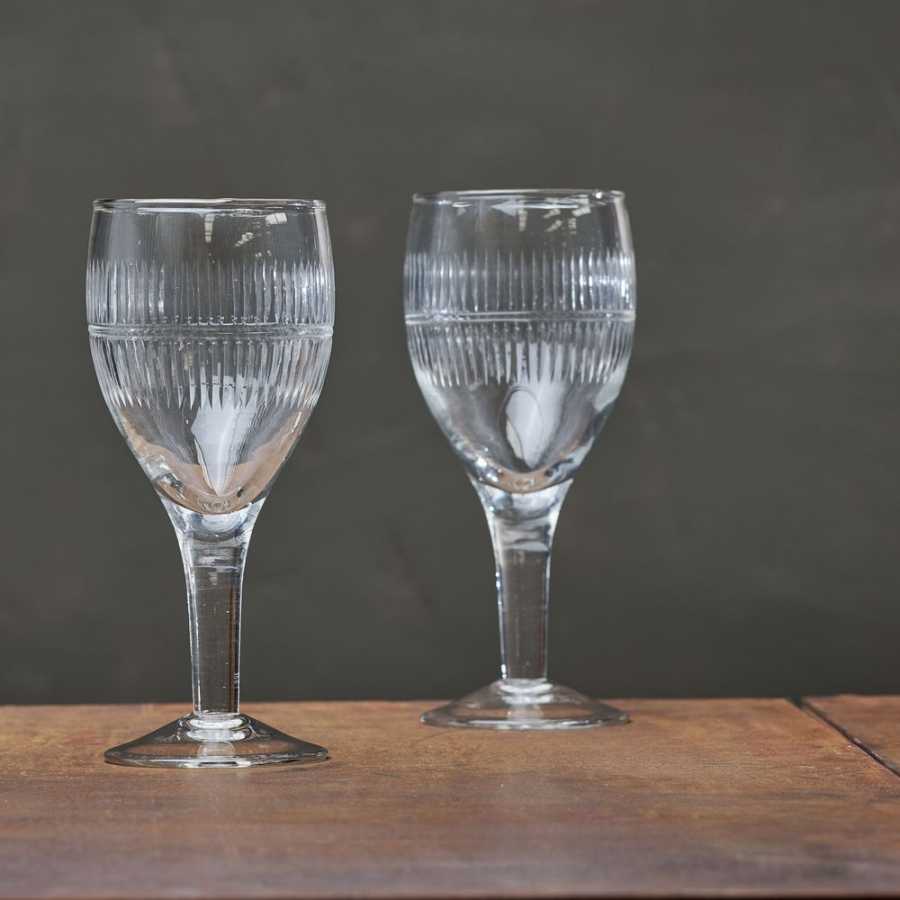 Nkuku Mila Wine Glasses - Set of 4 - Clear