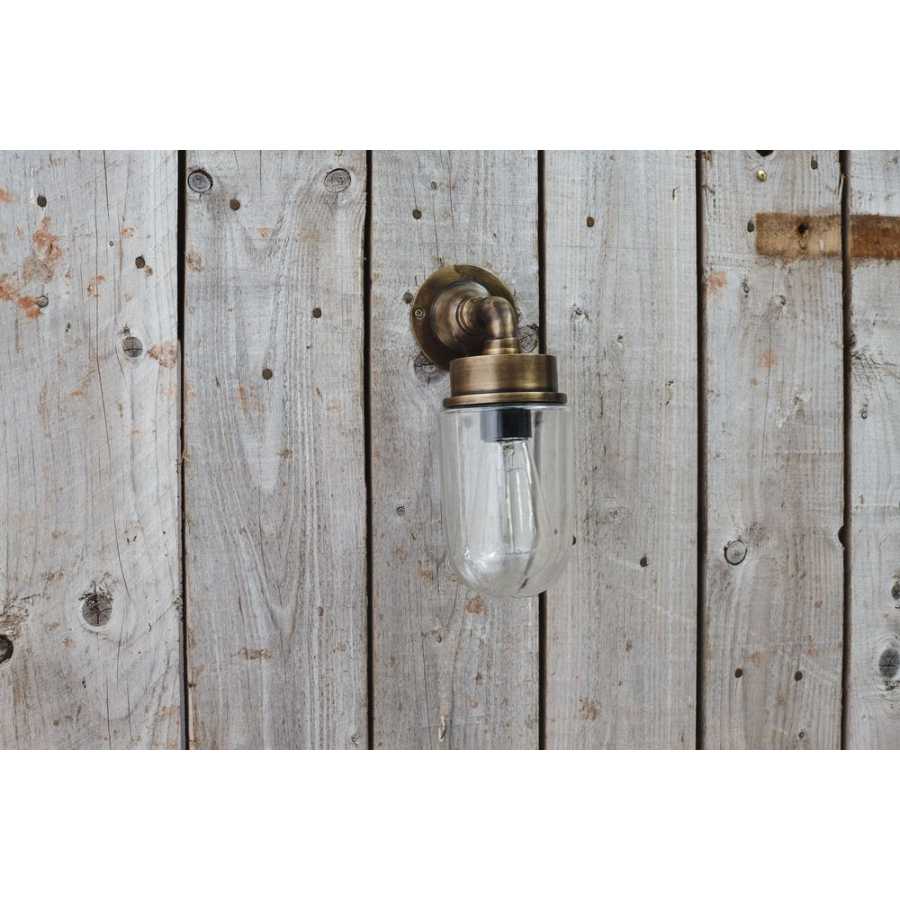 Nkuku Ngari Outdoor & Bathroom Wall Light - Brass