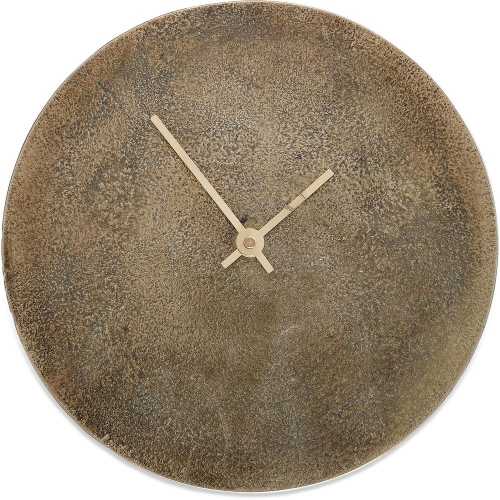 Nkuku Okota Wall Clock - Brass