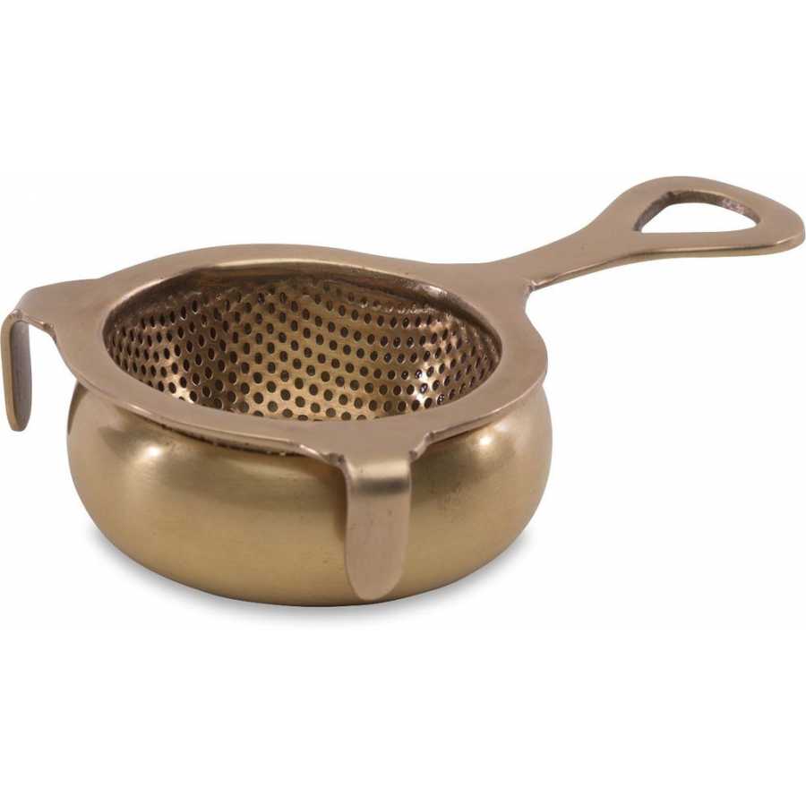 Nkuku Antique Brass Tea Strainer