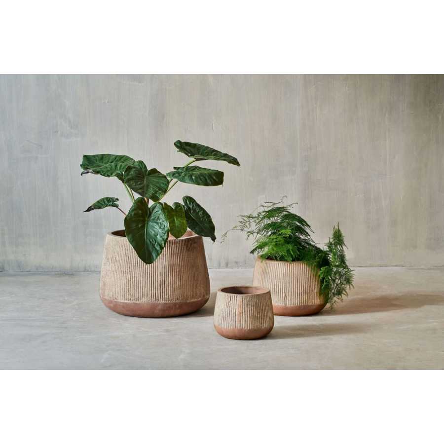 Nkuku Wampu Wide Planter - Terracotta