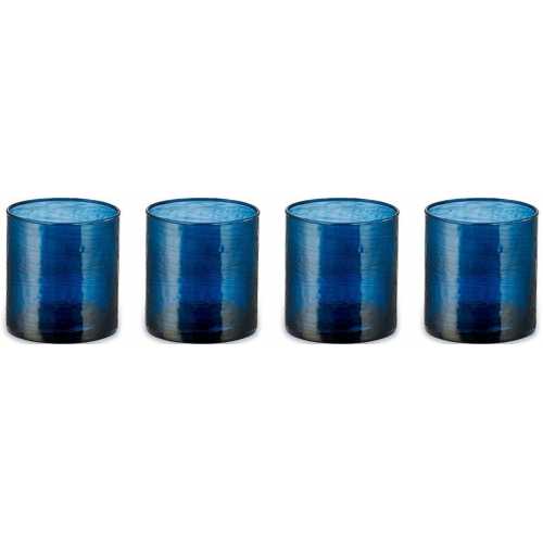 Nkuku Yala Tumbler Glasses - Set of 4 - Blue