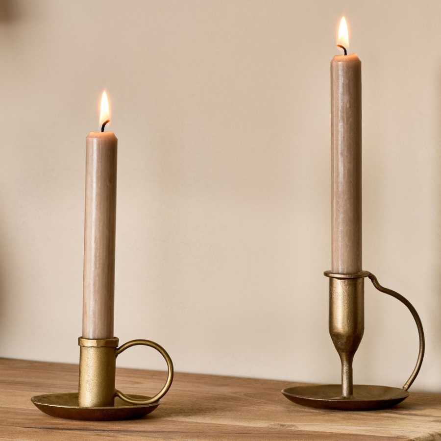 Nkuku Amri Candlestick - Brass