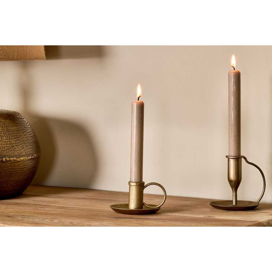 Nkuku Amri Candlestick - Brass