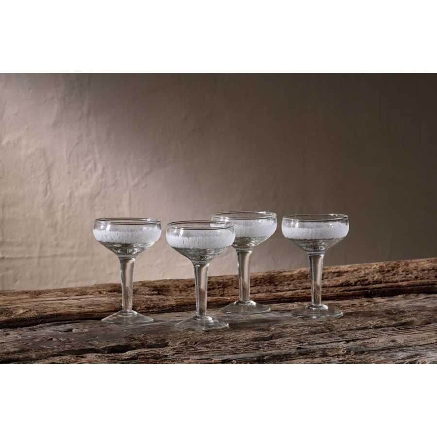 Nkuku Anara Champagne Glasses - Set of 4 - Large